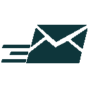 email icon dark blue